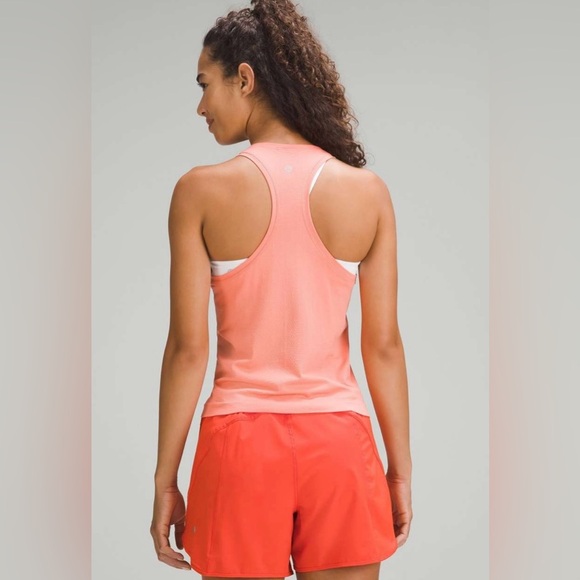 NWT Lululemon Swiftly Tech Racerback Tank 2.0 Race Sunny Coral Size 12 - Picture 2 of 7